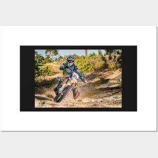 Enduro bike rider Posters and Art